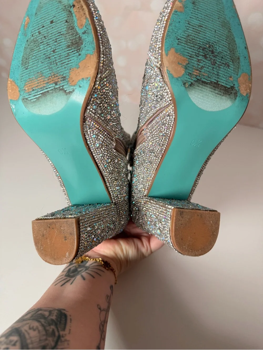 BETSEY JOHNSON Glass Rhinestone Ankle Boot CADY